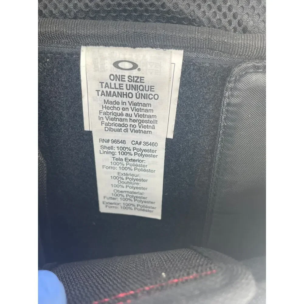 Oakley Extractor Sling Pack Backpack Black, Universal Fit, Y2K Tech Red, 90s Zip